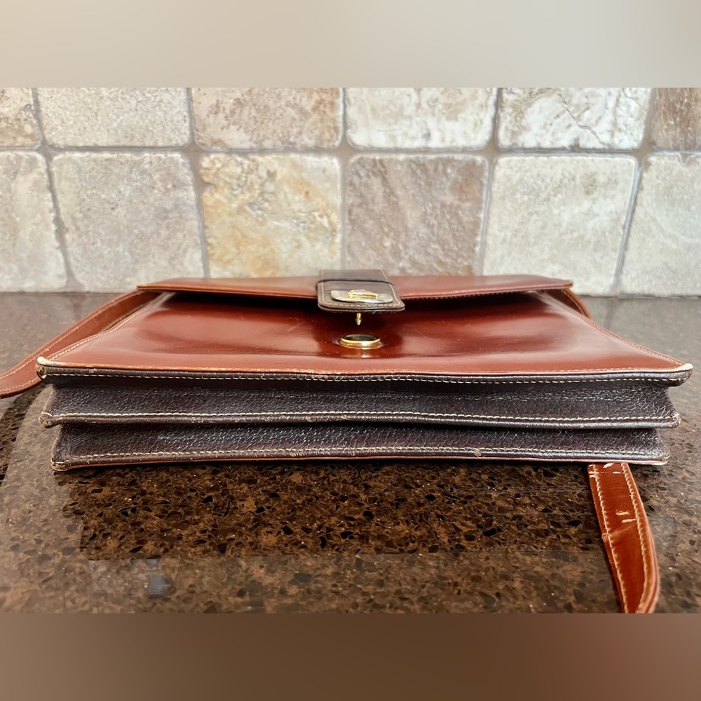 MARK CROSS Vintage Crossbody Bag in Saddle Brown leather - Picture 10 of 10